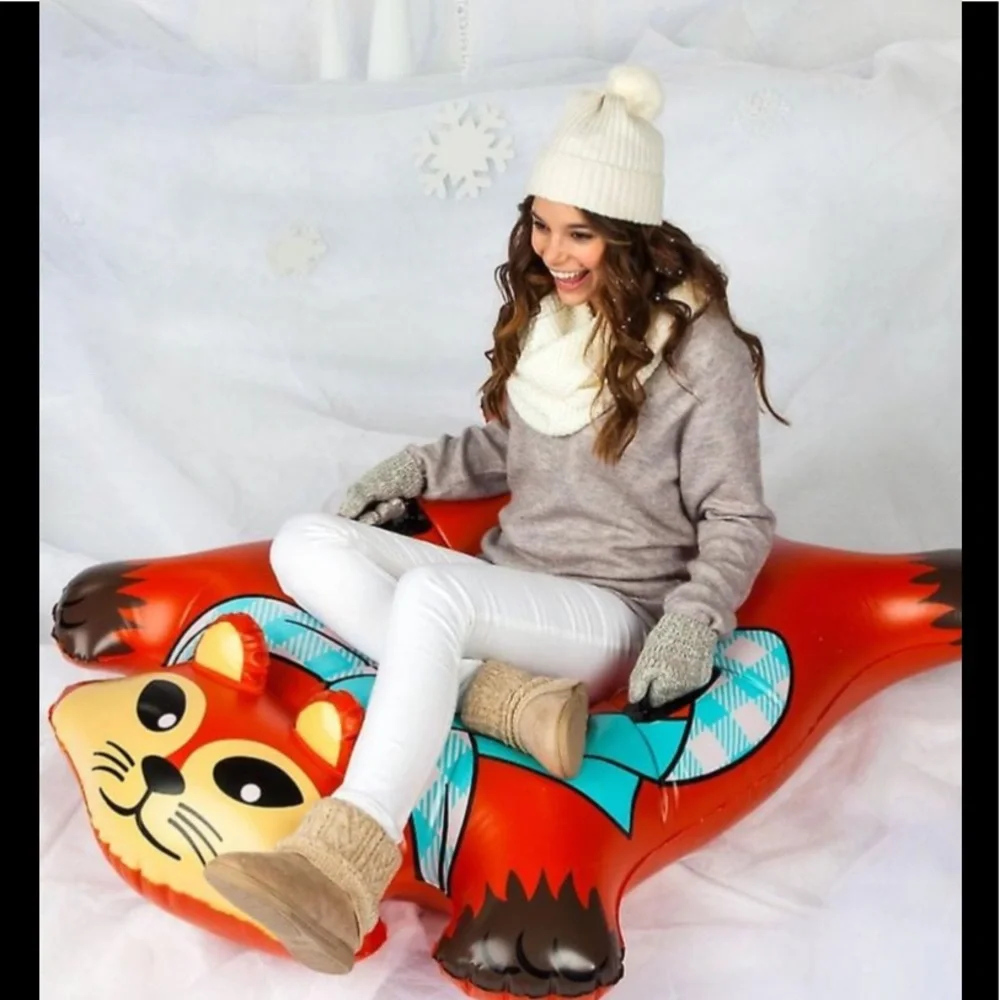 ❄️NEW IN BOX❄️BIG MOUTH Flyin’ FOX Snow Tube - Picture 4 of 14